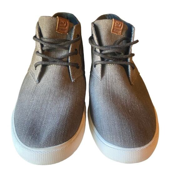 Ben Sherman Bristol Gray Canvas Mid-Top Chukka Sneakers Blokecore Mens Size, 11 main image 2
